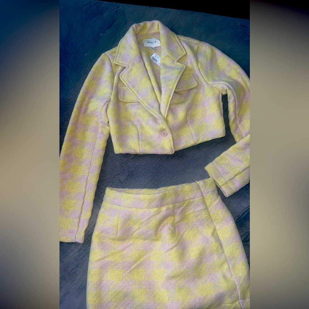 Women’s two piece elegant skirt suit set